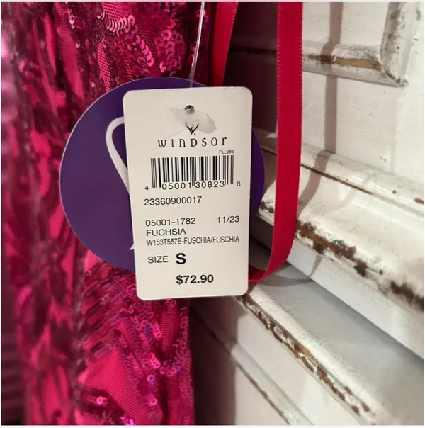 Windsor Pink Mini Dress Sequin  - Image 3