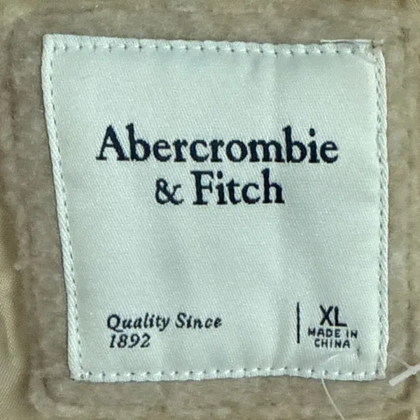 Abercrombie & Fitch Oversized Shacket Shirt Jacket Cream Size XL - Image 8