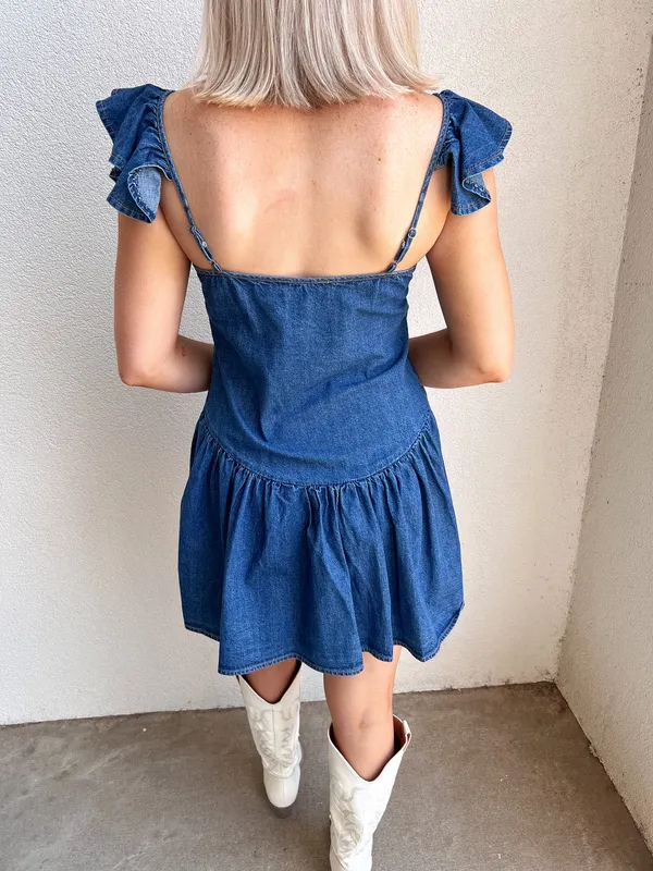 Olivaceous Dress Denim Mini - Image 2