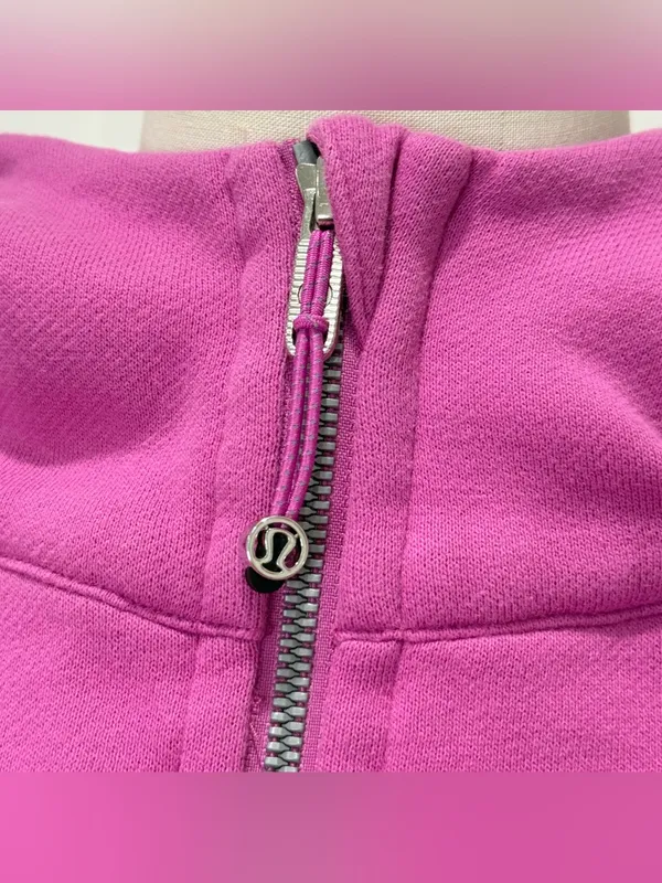 Lululemon Scuba Oversized Half-Zip Hoodie XS/S Pow Pink Tone Lounge Athleisure - Image 8
