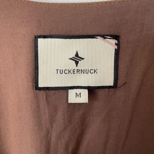 Tuckernuck Rosewood Chintz Marlena Floral Brown Boho Midi Dress Size Medium - Image 7
