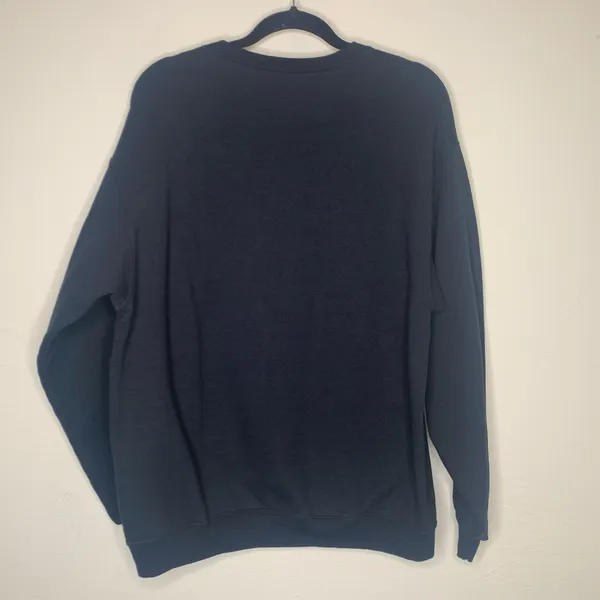 Fruit of the Loom Black Sweatshirt Crew Neck Sz Large - Image 2