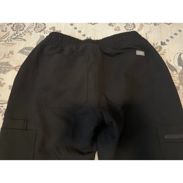 NWT FIGS Black Yola Maternity Slim Scrub Pants Size XXS - Image 6