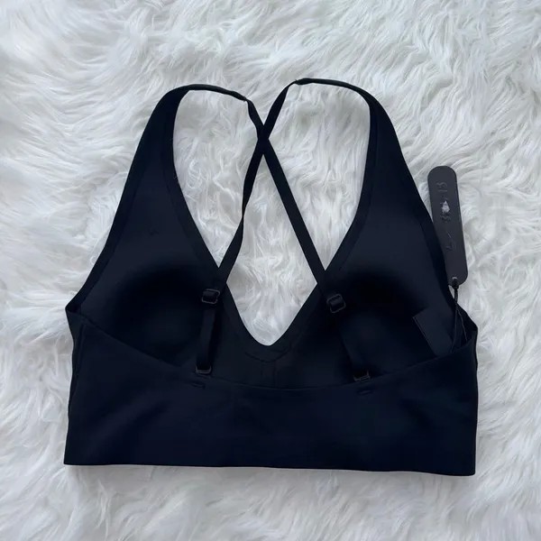 Nike Skims Shine V-Neck Bra Obsidian Small - Image 6