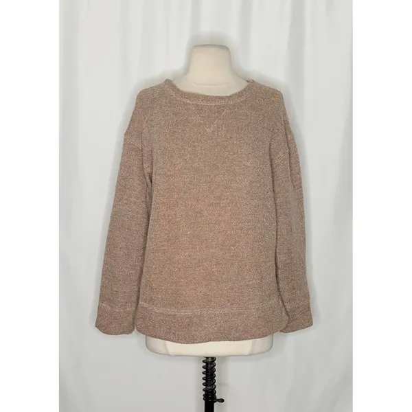 Anthropologie CP SHADES Pam Cotton Wool Sweatshirt Sweater Brown XS Made USA - Image 2