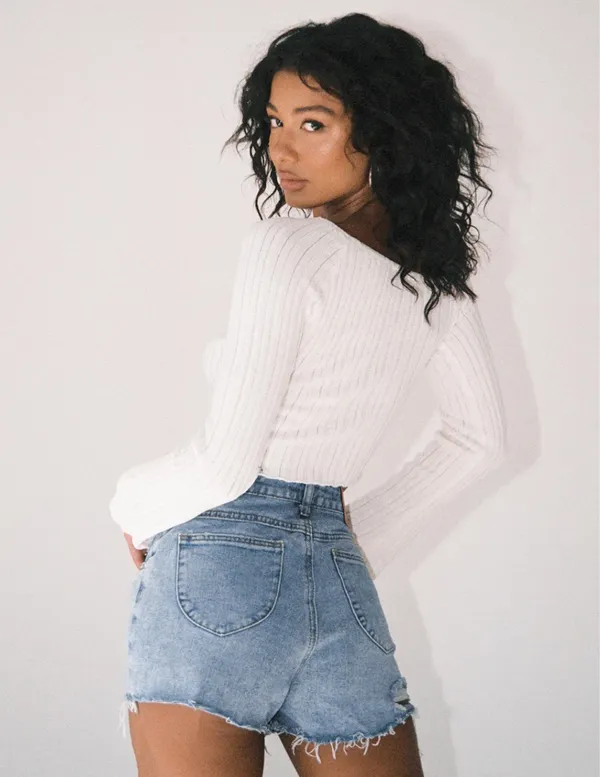 Princess Polly Denim Shorts - Image 3
