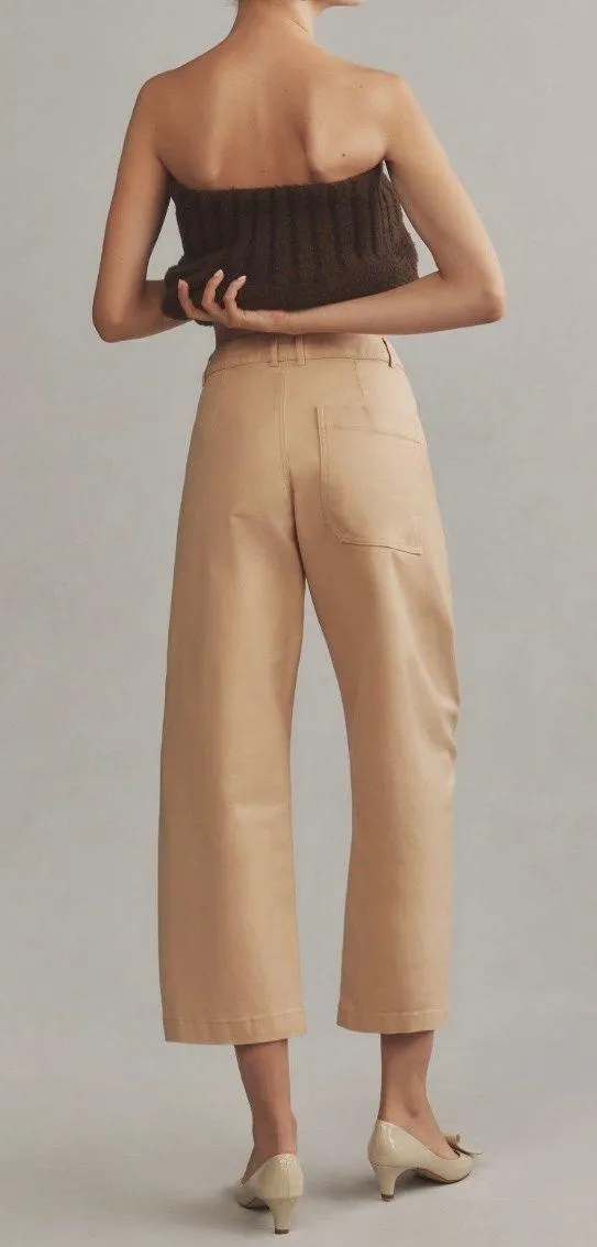 Maeve Curved Cropped Chino Pants, Size 2P - Image 2