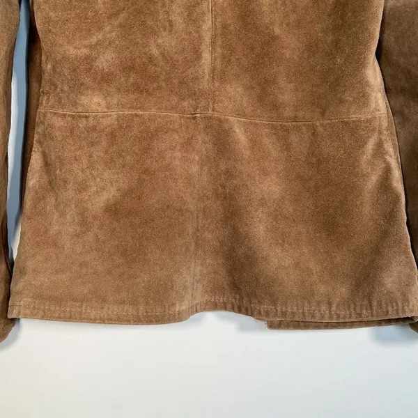 Vintage 70's Gary Gordon Outerwear Tan Suede Leather Jacket Coat Womens XS - Image 9