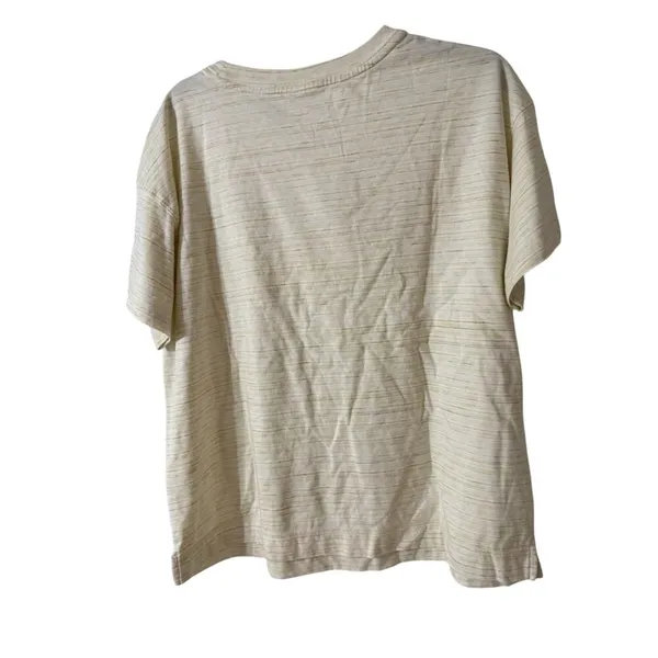 Old navy yellow Stripped Cotton Short‎ Sleeve size L - Image 3