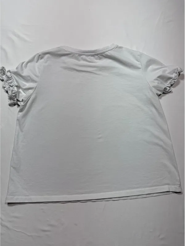 petal + pup White Ruffle Sleeve Tee - Size AU/UK 10 (US 6) - Image 6