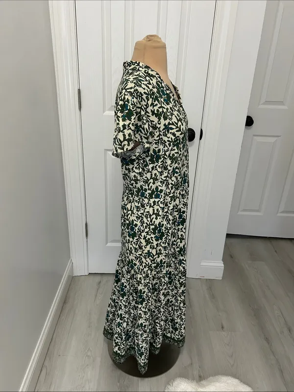 Jude Connally Floral Tiered Midi Dress - Image 4