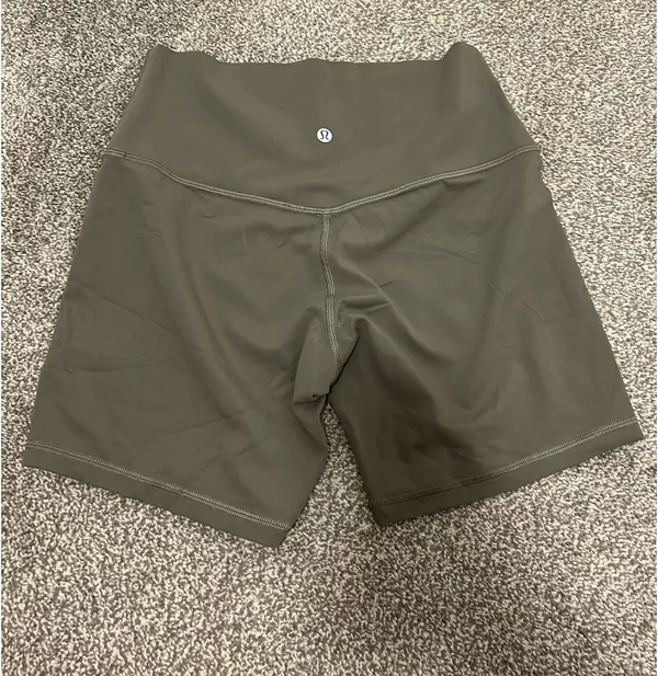 Green Lululemon Align Biker Shorts - Image 2