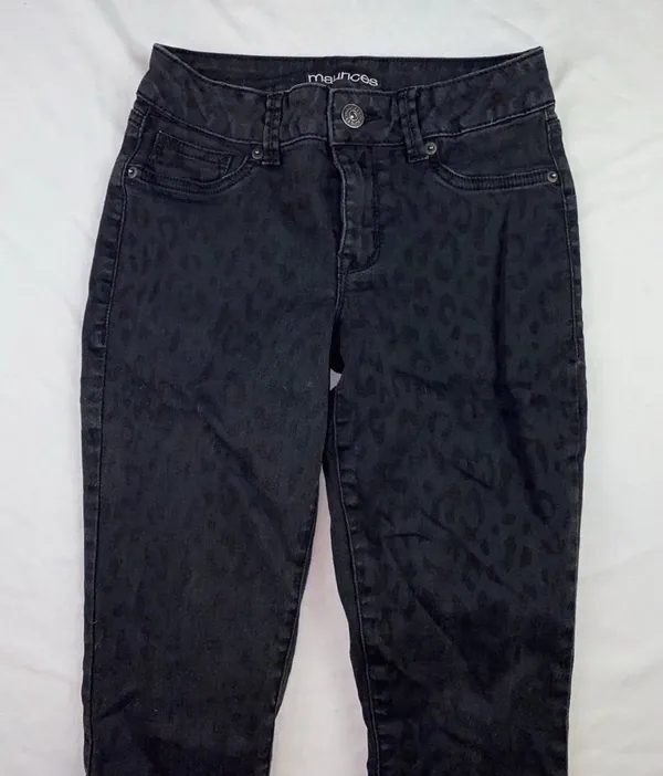 Leopard Print Pants Black - Image 2