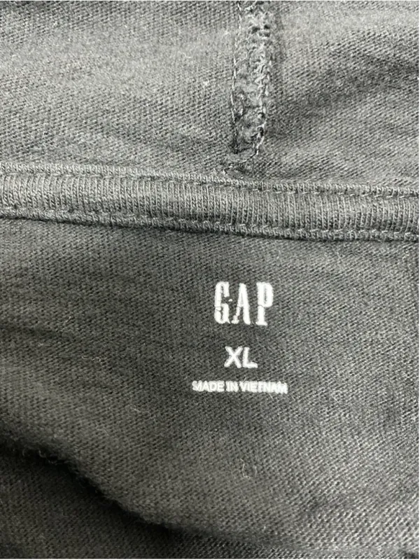 Womans Excellent Gap Lightweight Hoodie XL Black Pullover - Image 7