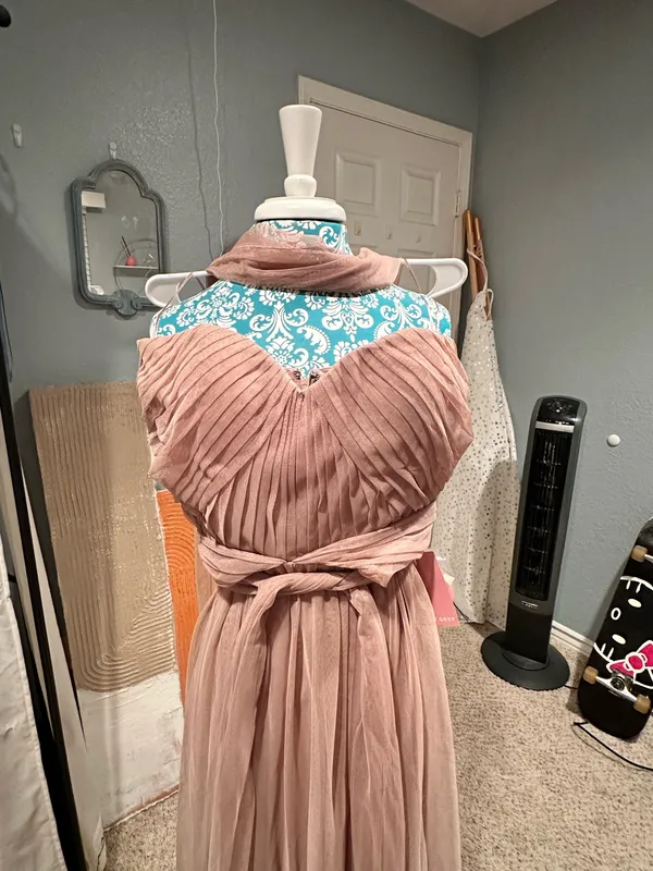 Birdy Grey Grey Bridesmaid Dress in taupe large - Image 3