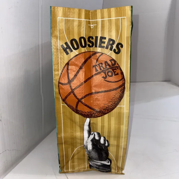 Trader Joe's Tote Indiana Hoosiers Reusable Shopping Bag Race Car Peonies New - Image 9