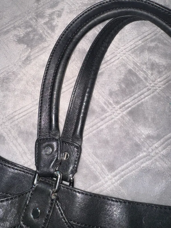 Marc by Marc Jacobs Black / silver Leather Large Shoulder Bag 100% lamb skin - Image 7
