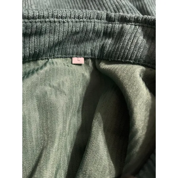 Inlawly Green Corduroy Peplum Shacket Size L - Image 5