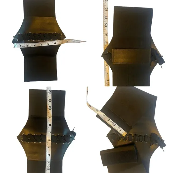 Vintage Style Lace Up‎ Faux Leather Elastic Girdle Black Casual Wide Waist Belt - Image 14