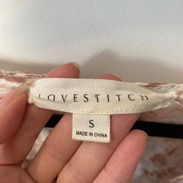 Lovestitch Floral Sheer Flowy Mini Dress S Small Boho Romantic Cottage Romantic - Image 8