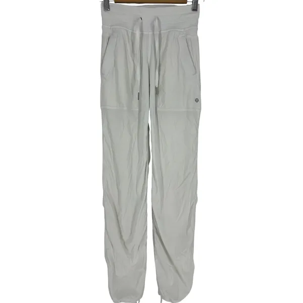 Lululemon Dance Studio Pant III Lined White Mid Rise Size 0 30" Inseam - Image 3