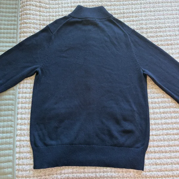 Banana republic navy blue quarter zip sweater - Image 4