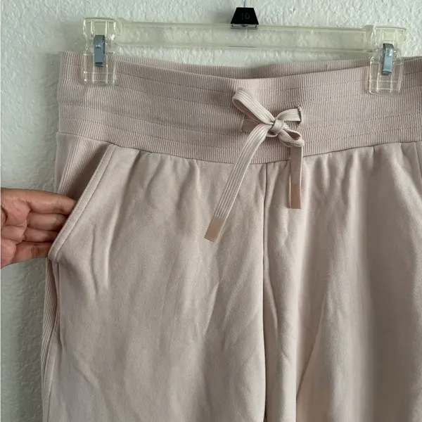 JoyLab Sweatpants Size S Blush Pink Wide Leg Ribbed Trim Drawstring‎ Pockets - Image 5