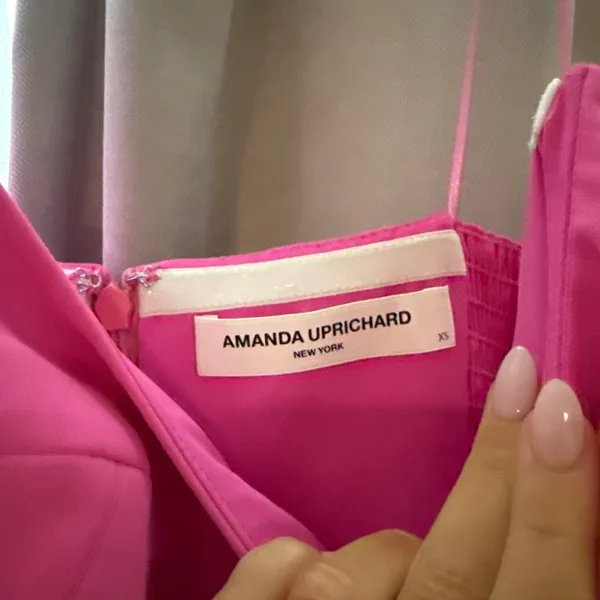 Amanda Uprichard hot pink maxi Dress - Image 3