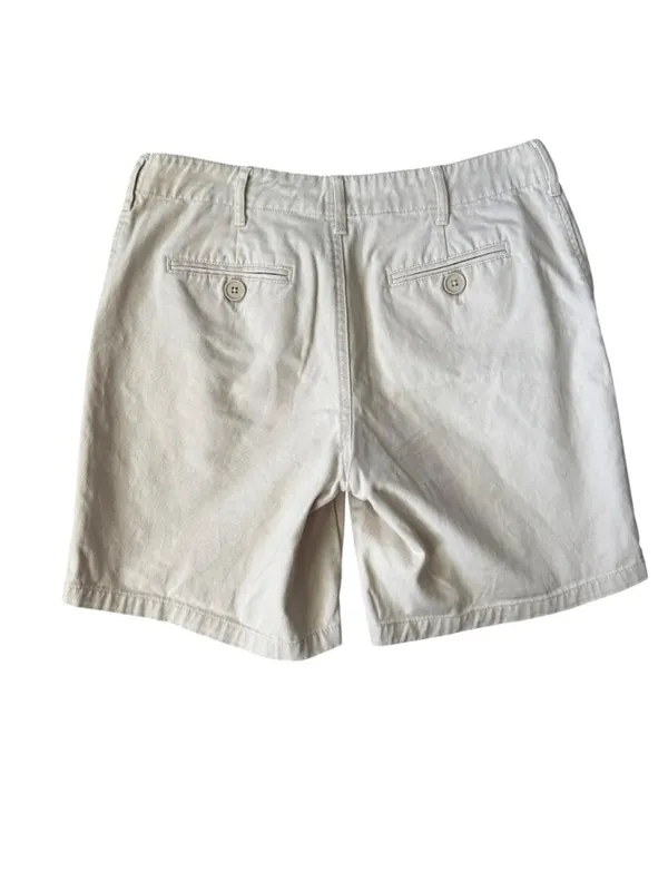 Venus women's khaki colored flat front chino shorts with pockets size 4 - Image 2