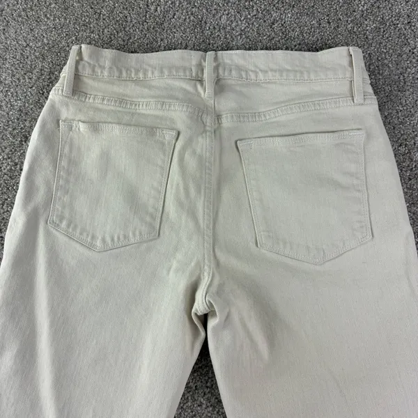 Frame Le High‎ Straight Jeans Women 27 White High Rise Denim Designer Denim - Image 11