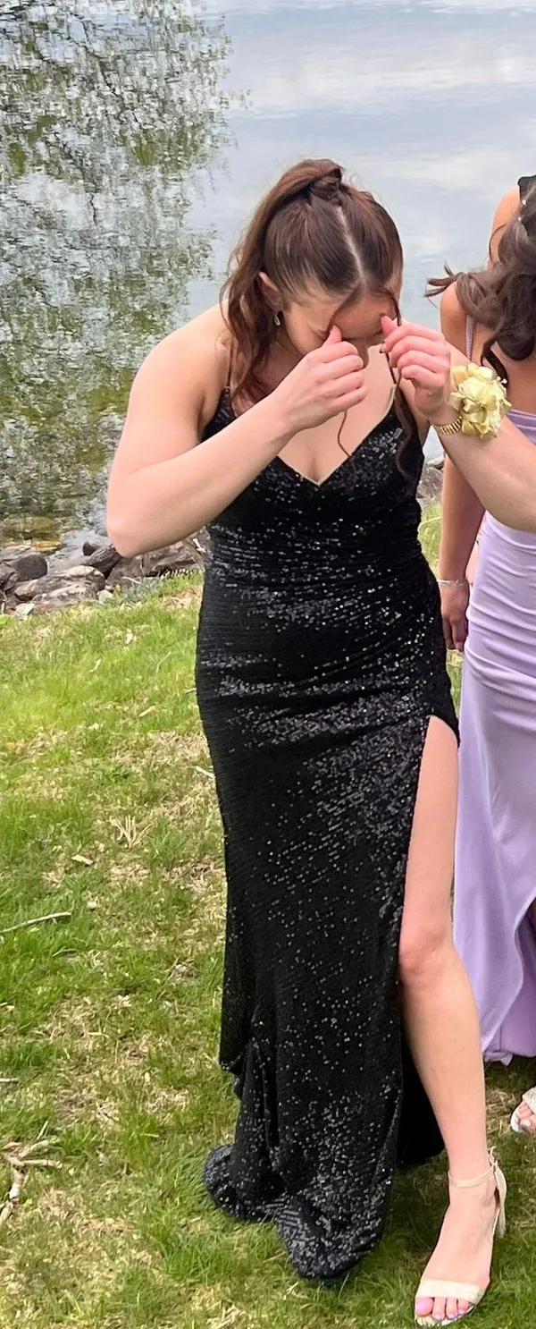Lady black tie Prom Dress - Image 5