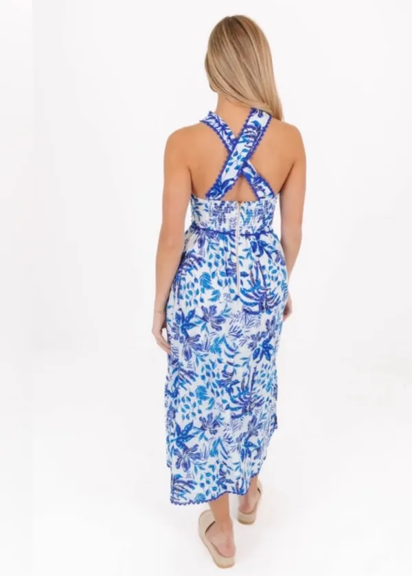 J.Marie Blue and White Maxi Dress - Image 6