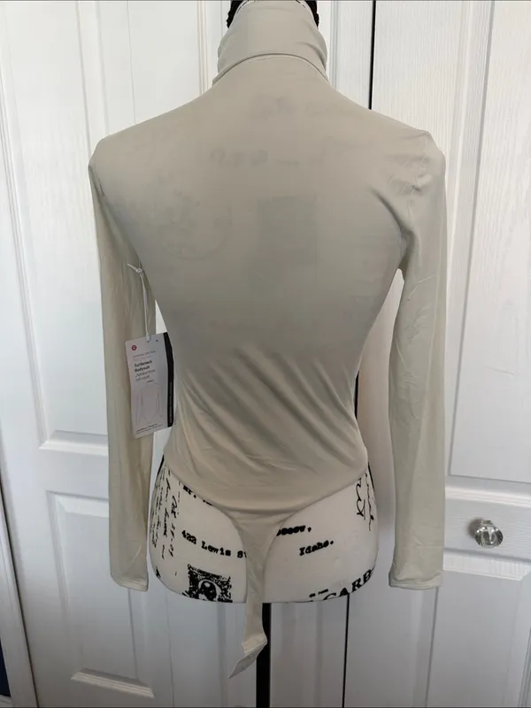 lululemon athletica Women’s Turtleneck Bodysuit in Bone - Image 4