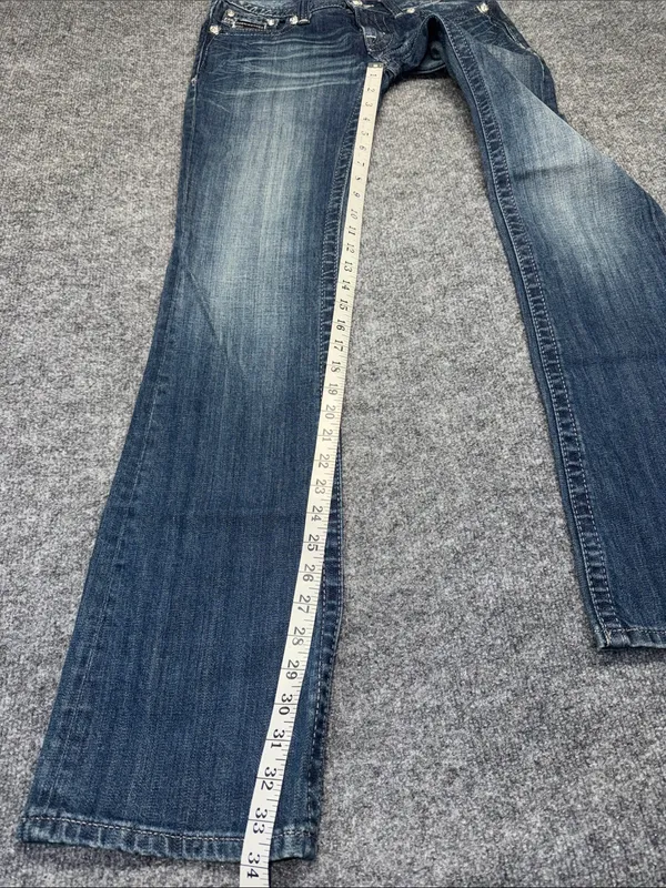 Miss Me Blue Low-Rise Boot Cut Stretch Denim Jeans - Image 6