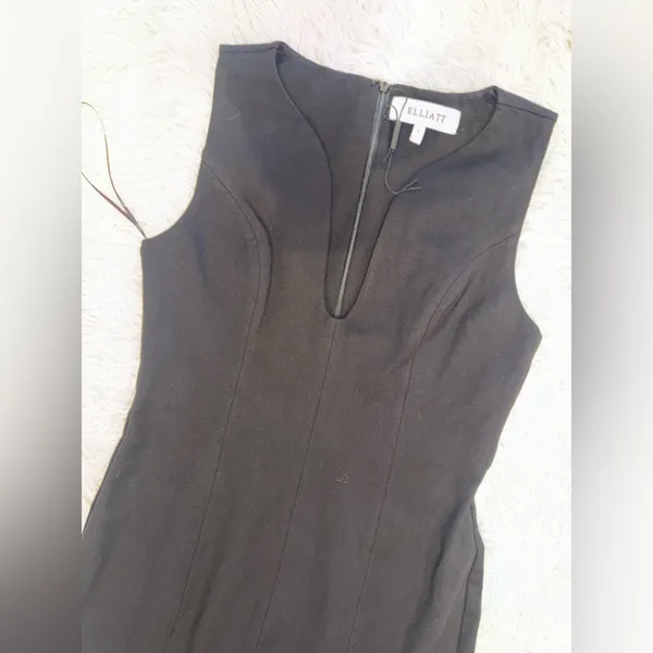 NWOT ELLIATT Eden Sleeveless Midi Dress Black SZ L - Image 5
