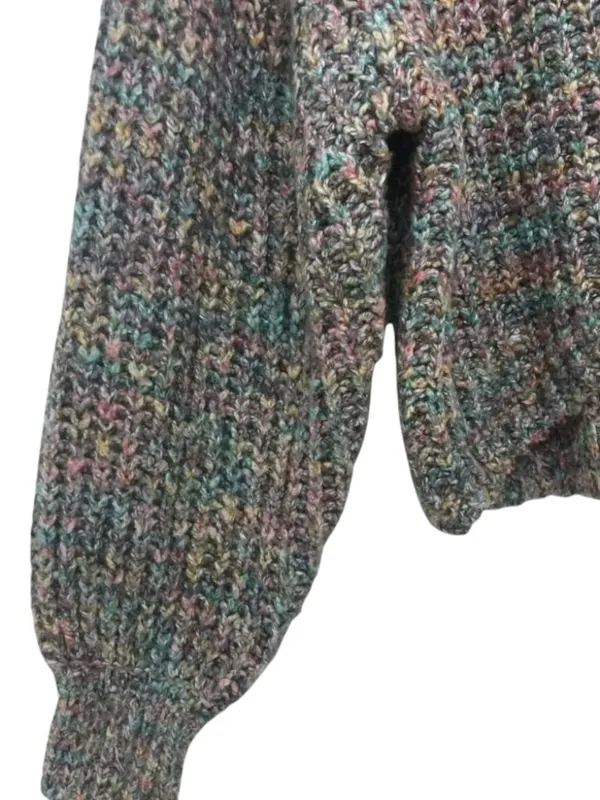 Urban Outfitters Casey Mock Neck Sweater S Multicolor Marled Relaxed Cozy Chic - Image 10