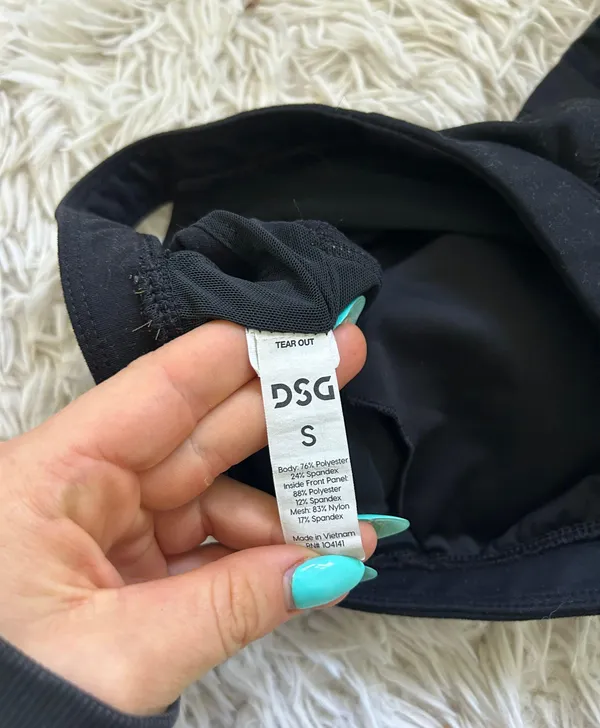 DSG Black Racerback Sports Bra - Image 3