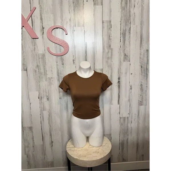 GAZE brown blouse size XS Brown - Image 2
