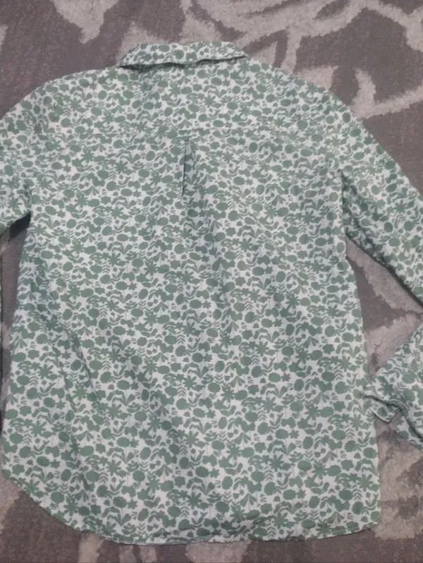 Boden Classic English Ivy Button Down Shirt Green Size 4 - Image 3