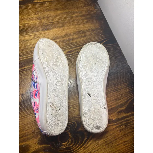 Lilly Pulitzer Pink And Blue Mules Size‎ 7.5 - Image 9