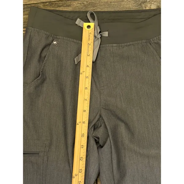 FIGS Zamora Technical Collection XS Heather Gray Jogger‎ Scrub Pants Loose Fit - Image 8