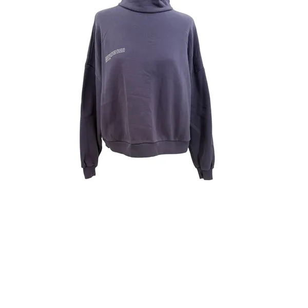 PANGAIA Purple Organic Cotton‎ Mock Neck Oversized Sweatshirt Size Small - Image 4