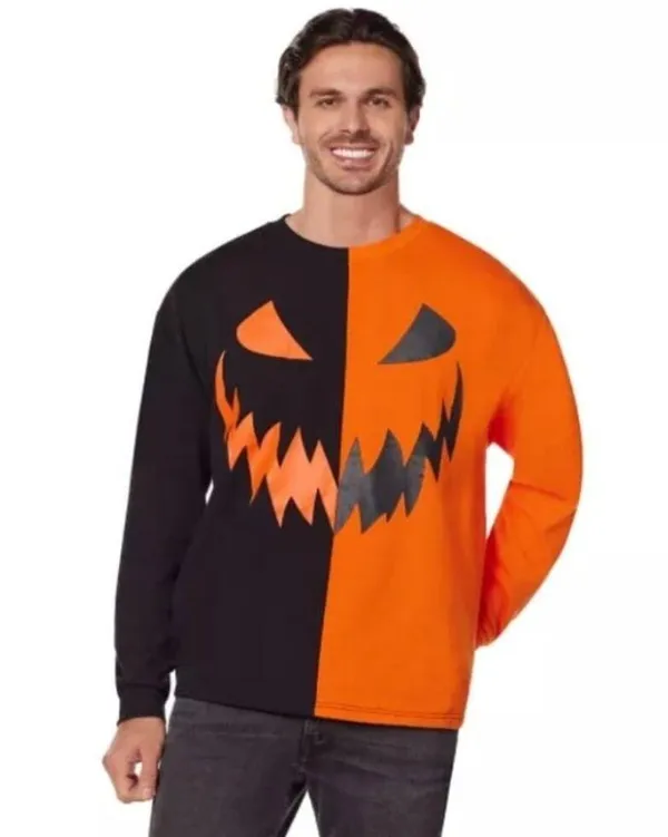 Spirit Halloween Adult Jack-O'-Lantern Sweatshirt Unisex Size Large - Image 3