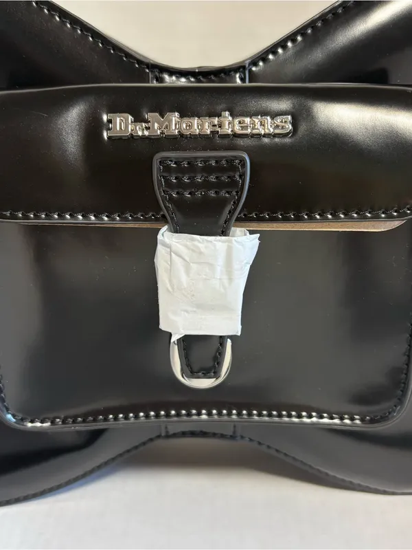 Dr. Martens NWT Vegan Bow Bag Black Goth Punk Y2K Backpack Crossbody Grunge - Image 2
