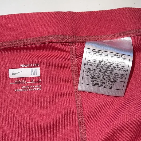 Nike women’s pink tennis skirt skirt pleated medium built in shorts stretch - Image 7