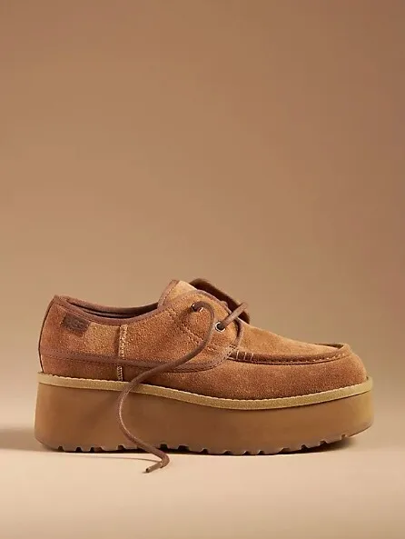UGG Women's Cityfunc Chestnut Lace-Up Platform Shoes - Size - 9.5 - Image 2