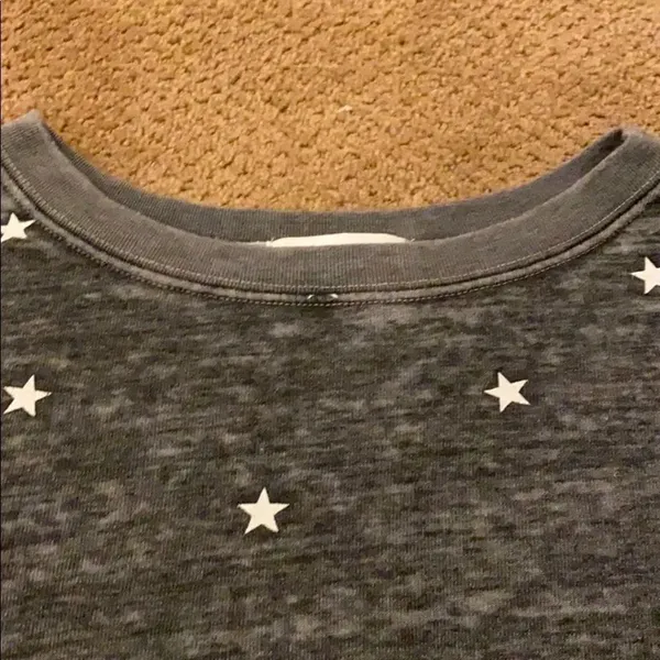 Wildfox Dark Grey & White Star Sweatshirt - Image 3