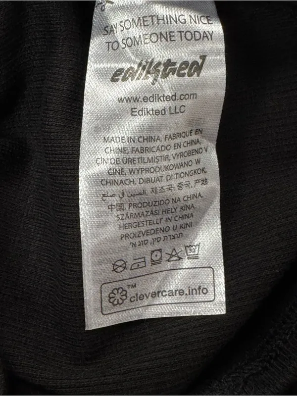 NEW Edikted Black Cropped Long Sleeve Top Women’s XS - Image 4