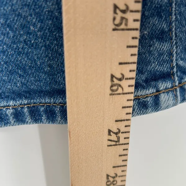 J Crew 96 Slim Cropped Ankle Leg Button‎ Fly Denim Jeans Medium Wash Size 33 - Image 7