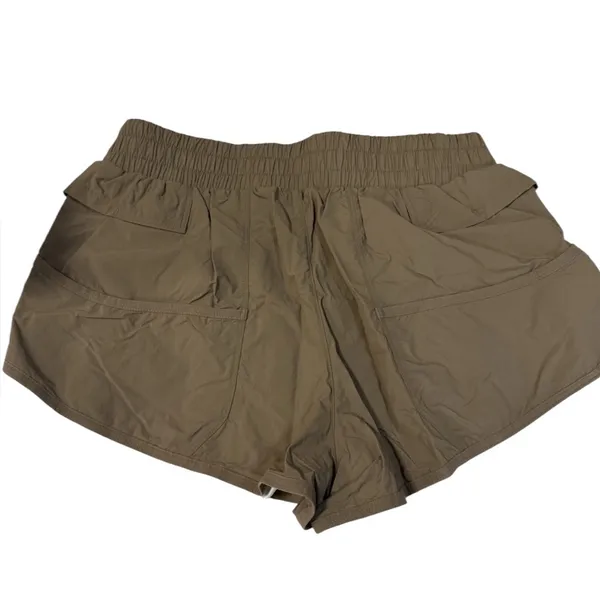 NWOT Free people Movement Utility Hiking Cargo Shorts Green Zipper Pocket Small - Image 2